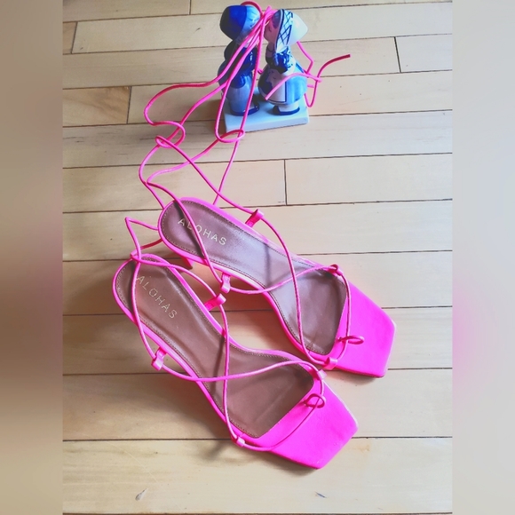 Alohas Bellini - Magenta Leather Sandals - Picture 7 of 10